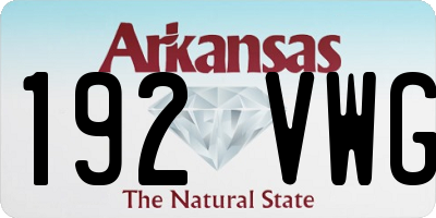 AR license plate 192VWG