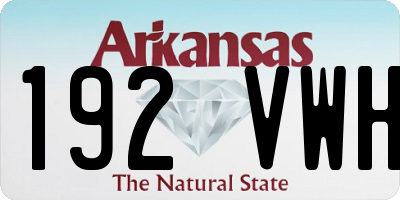 AR license plate 192VWH