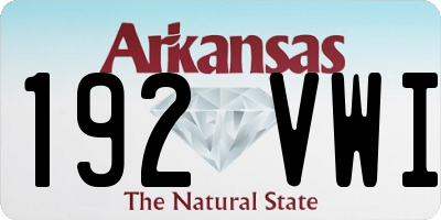 AR license plate 192VWI