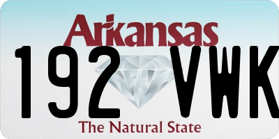 AR license plate 192VWK