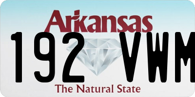 AR license plate 192VWM
