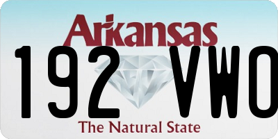 AR license plate 192VWO