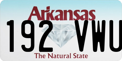 AR license plate 192VWU