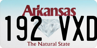 AR license plate 192VXD