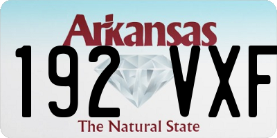 AR license plate 192VXF