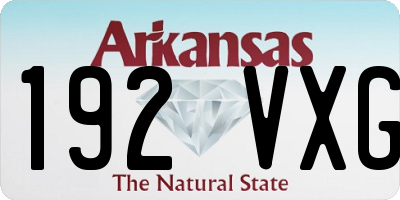 AR license plate 192VXG