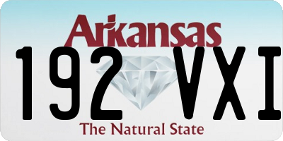 AR license plate 192VXI