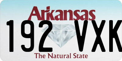 AR license plate 192VXK