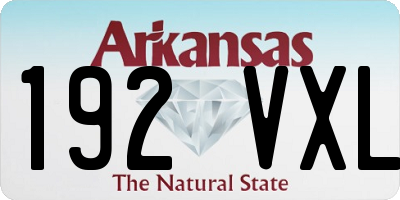 AR license plate 192VXL