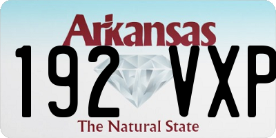 AR license plate 192VXP
