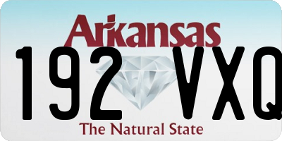 AR license plate 192VXQ