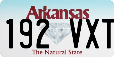 AR license plate 192VXT