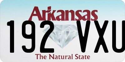 AR license plate 192VXU