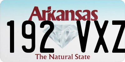 AR license plate 192VXZ