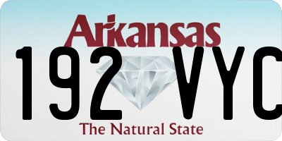 AR license plate 192VYC