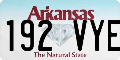 AR license plate 192VYE