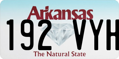 AR license plate 192VYH