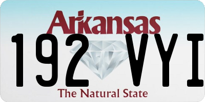 AR license plate 192VYI