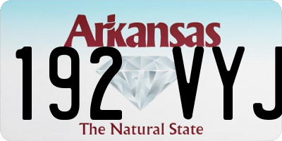 AR license plate 192VYJ
