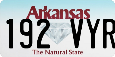 AR license plate 192VYR