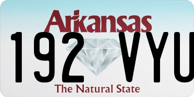 AR license plate 192VYU