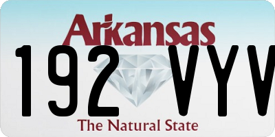 AR license plate 192VYV