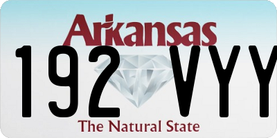 AR license plate 192VYY