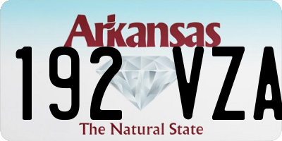 AR license plate 192VZA