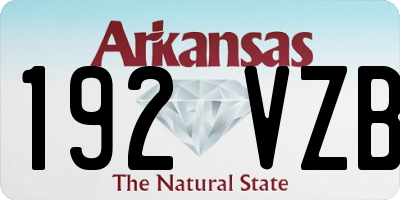 AR license plate 192VZB