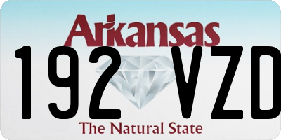 AR license plate 192VZD