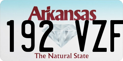 AR license plate 192VZF