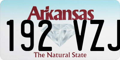 AR license plate 192VZJ