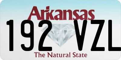 AR license plate 192VZL