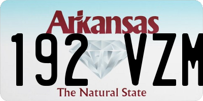 AR license plate 192VZM