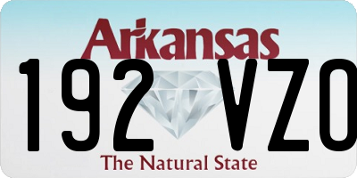AR license plate 192VZO