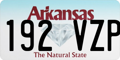 AR license plate 192VZP