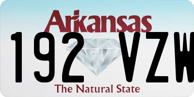 AR license plate 192VZW