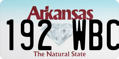 AR license plate 192WBC