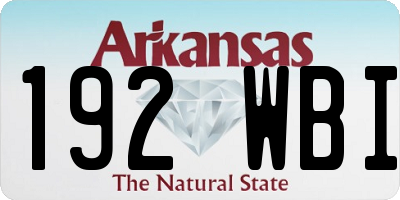 AR license plate 192WBI