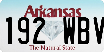 AR license plate 192WBV
