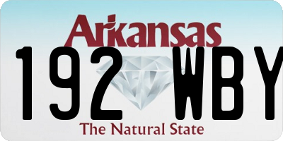AR license plate 192WBY