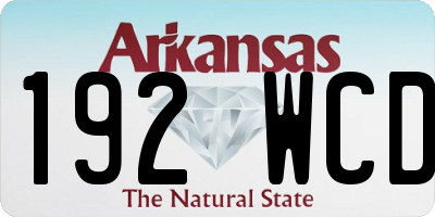 AR license plate 192WCD