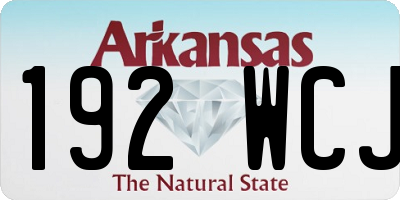 AR license plate 192WCJ