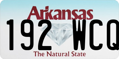AR license plate 192WCQ