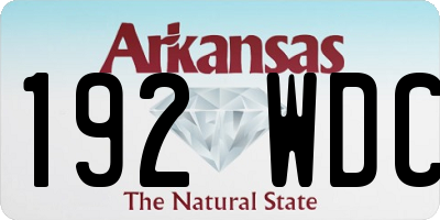 AR license plate 192WDC