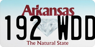 AR license plate 192WDD