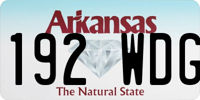 AR license plate 192WDG