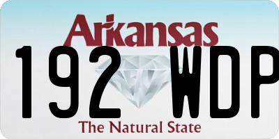 AR license plate 192WDP