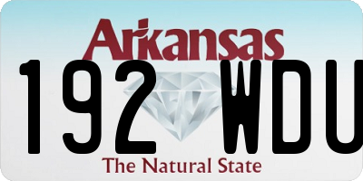 AR license plate 192WDU