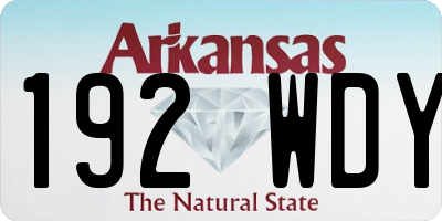 AR license plate 192WDY